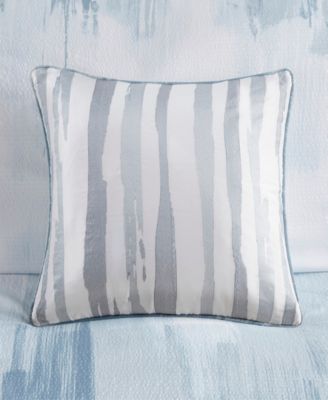 Natori Brush Stroke Oversized Reversible Seersucker 4 Piece Comforter Set, Full/Queen