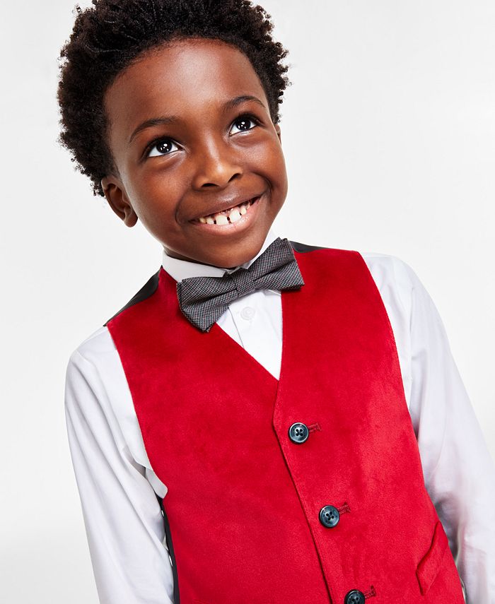Nautica Toddler Boys Shirt, Vest, Pants and BowTie Set Macy's