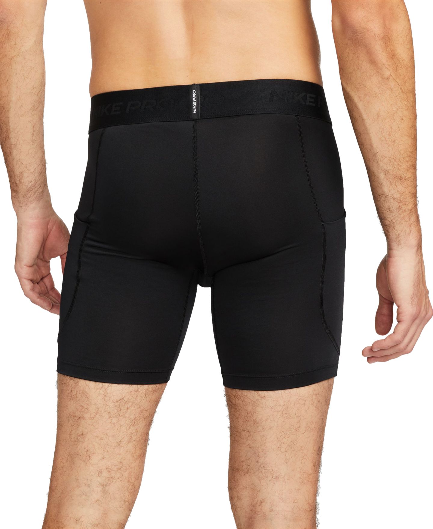 Мужские шорты для фитнеса Nike Pro Dri-FIT, цвет: Чёрный / Белый — фото 6