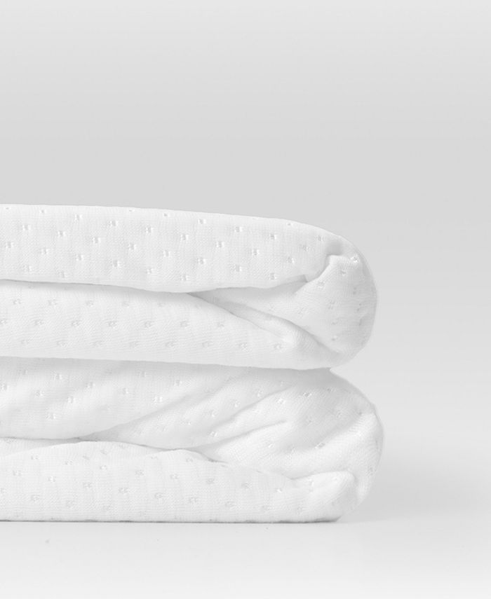 eLuxury Dimpled WaterResistant Mattress Protector with Fitted skirt