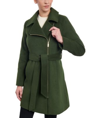 Michael kors belted wrap coat hotsell