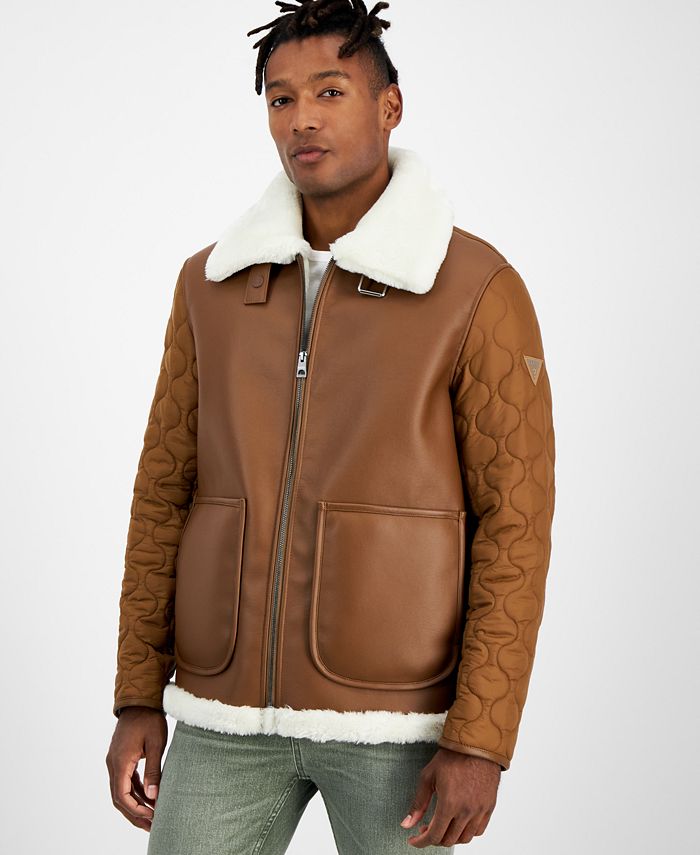 Guess sale shearling jacket