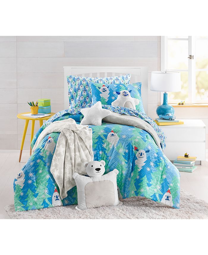 Macy's Charter Club Kids Snowy Sasquatch 2Pc. Comforter Set, Twin/Twin XL, Created for Macy's