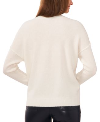 Women's Cozy Crewneck Long-Sleeve Extend-Shoulder Sweater