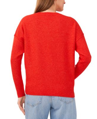 Women's Cozy Crewneck Long-Sleeve Extend-Shoulder Sweater