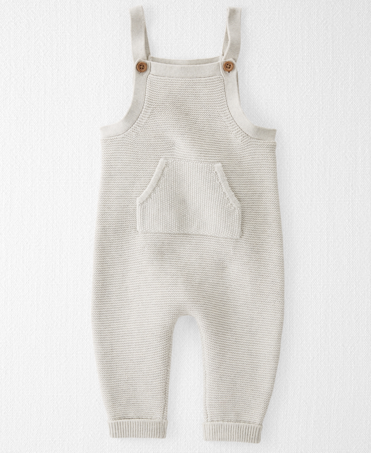 Carter's Little Planet By  Baby Boys Or Baby Girls Organic Cotton Sweater Knit Sleeveless Jumpsuit In Heather