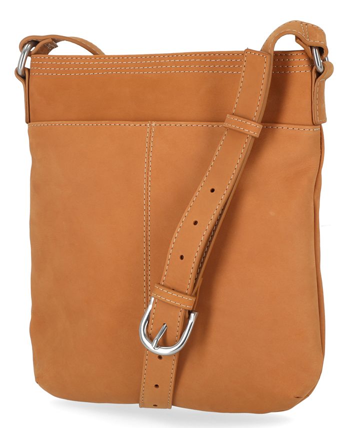 Timberland Leather Crossbody Purse Shoulder Bag Cognac main image 1