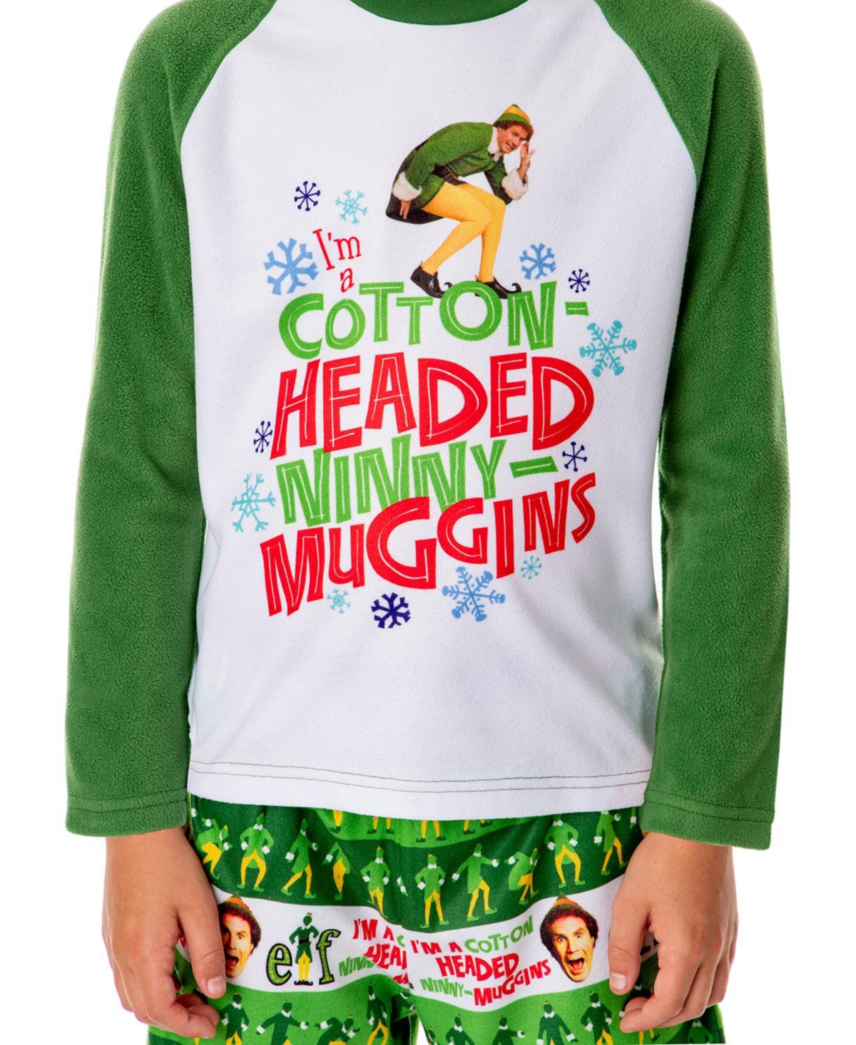 Elf Boys The Movie Film Cotton-Headed Ninny-Muggins Sleep Pajama Set