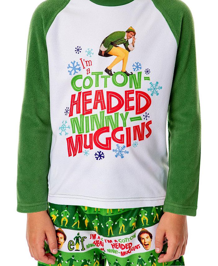 Elf The Movie Boys' Film CottonHeaded NinnyMuggins Kids Sleep Pajama