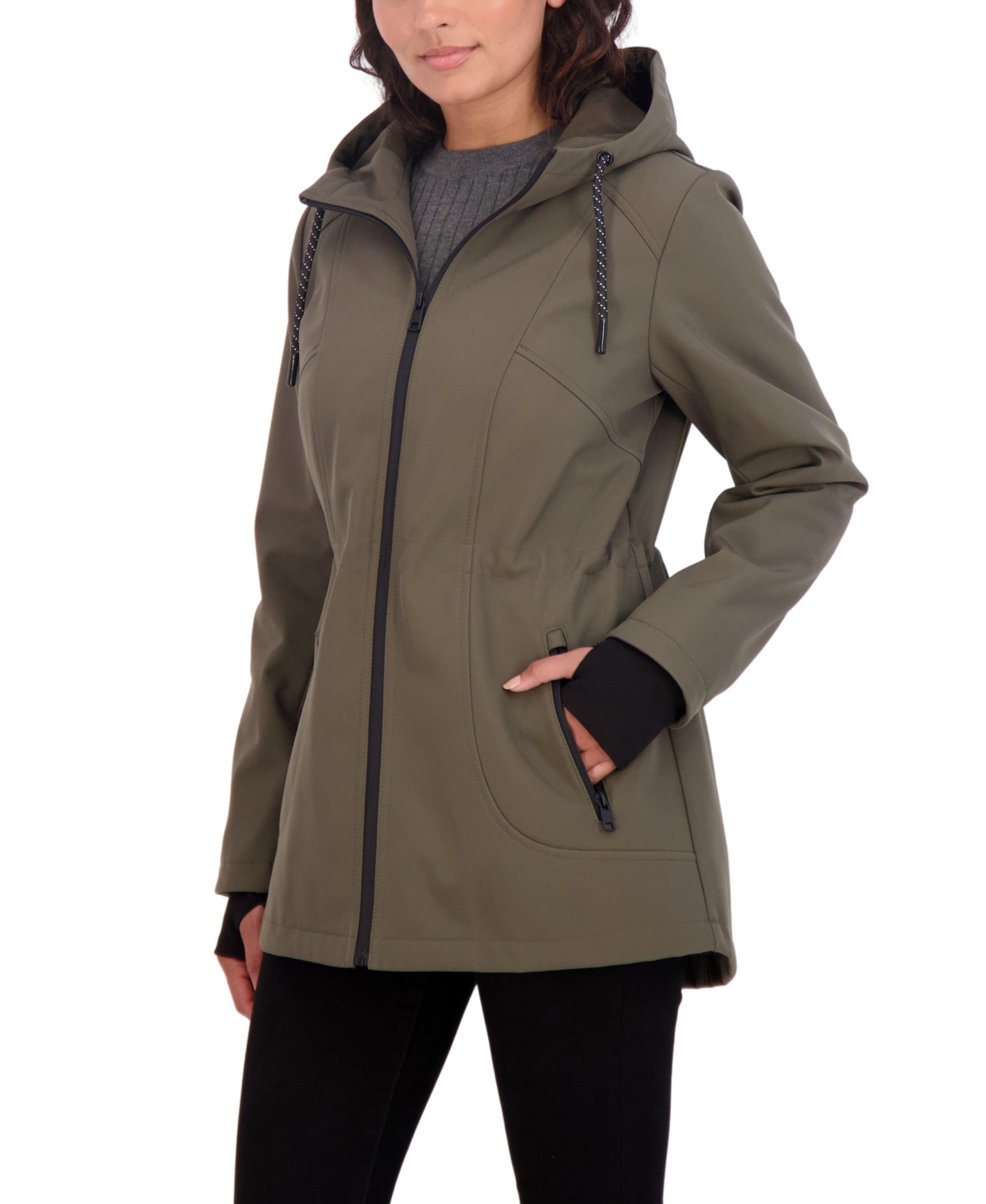 Sebby Collection Women's Sport Soft Shell Jacket with Hood