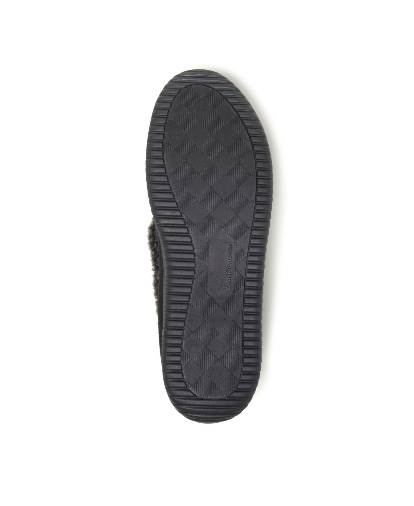 Мужские тапочки Dearfoams Alexander Microsuede Moccasin House Shoe Slipper, цвет: Чёрный — фото 12