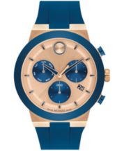 Navy blue best sale movado watch