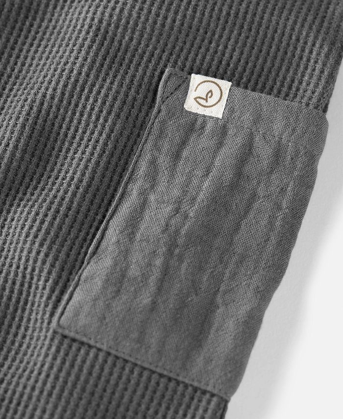 Carter's Baby Boys or Baby Girls Organic Waffle Knit LongSleeve ButtonFront Jumpsuit Macy's