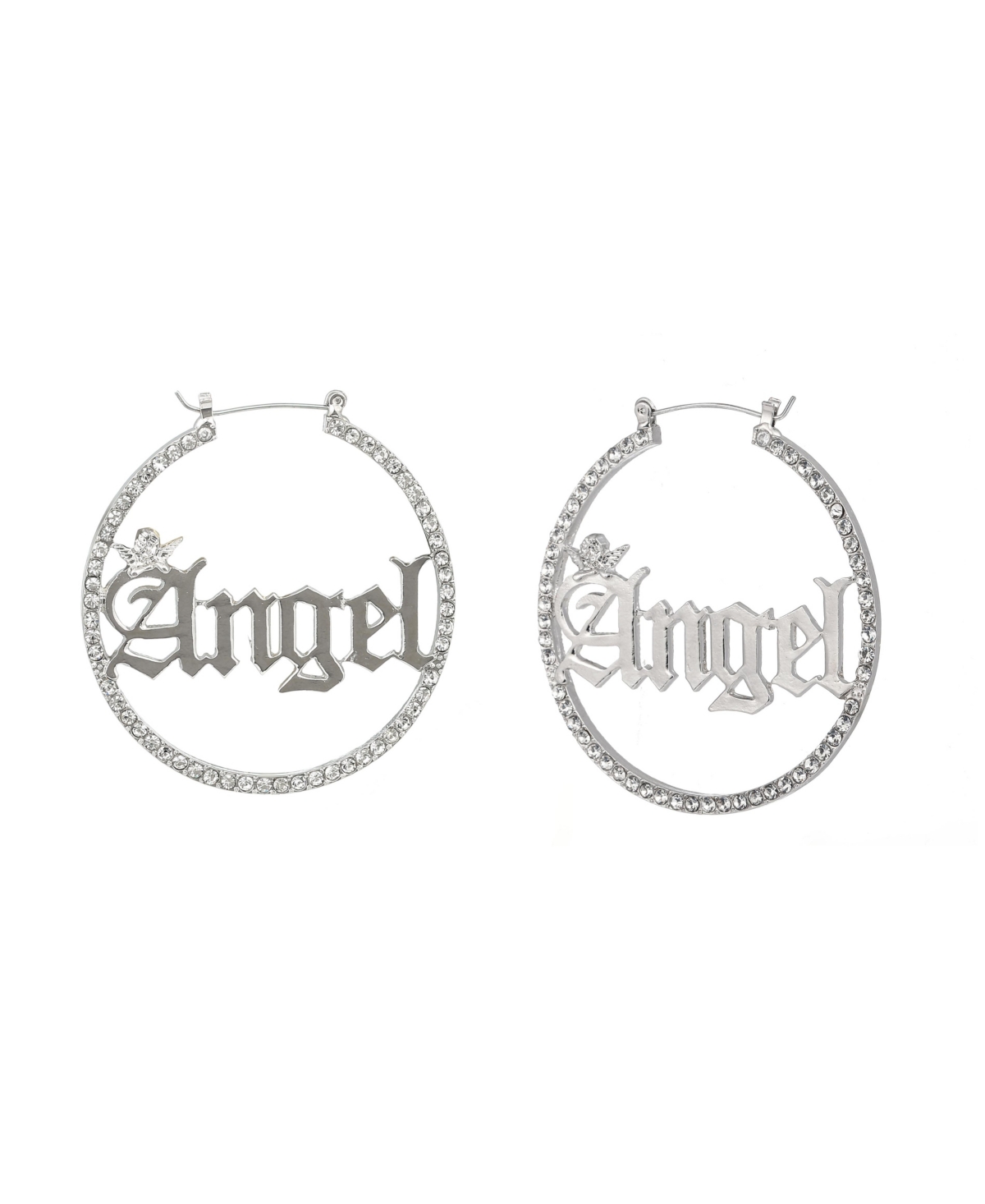 Angel Hoop Earring - Silver