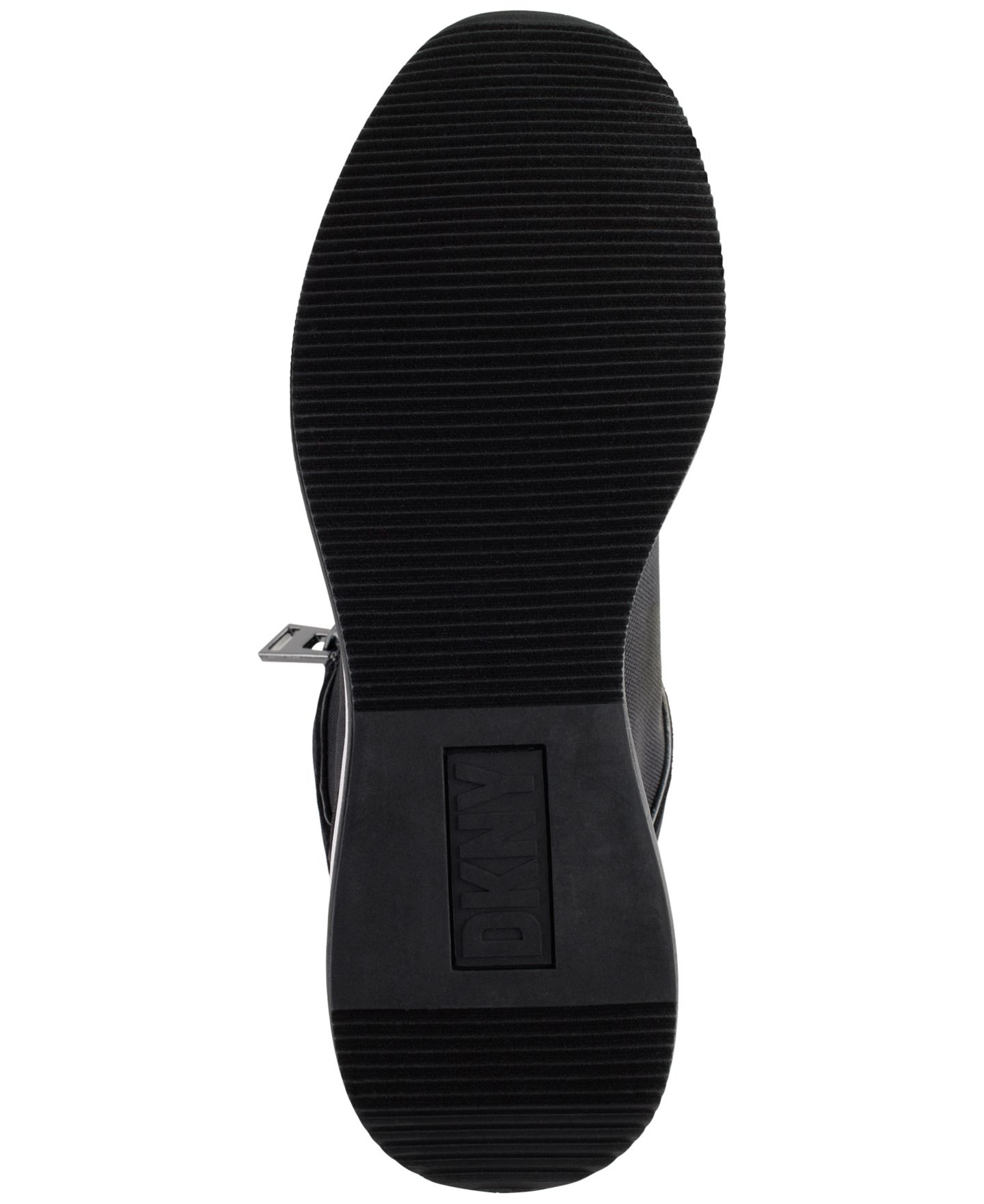 Женские кроссовки DKNY Kaden Lace-Up Zip Wedge, цвет: Чёрный / Графитовый — фото 5