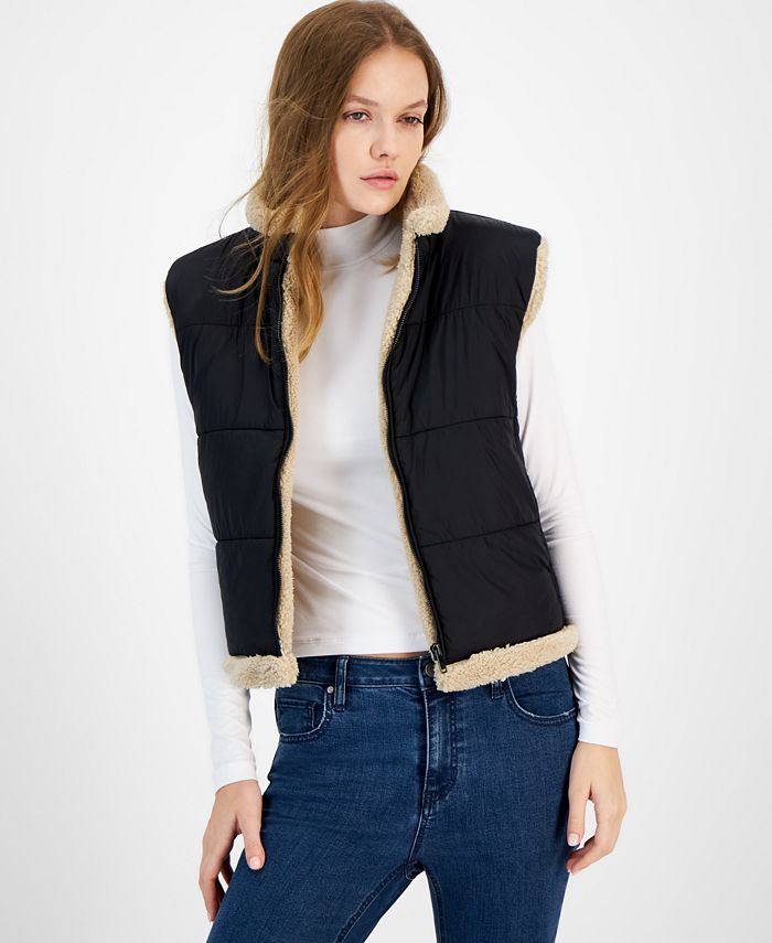 And Now This Women's Sherpa FleeceLined Vest Macy's