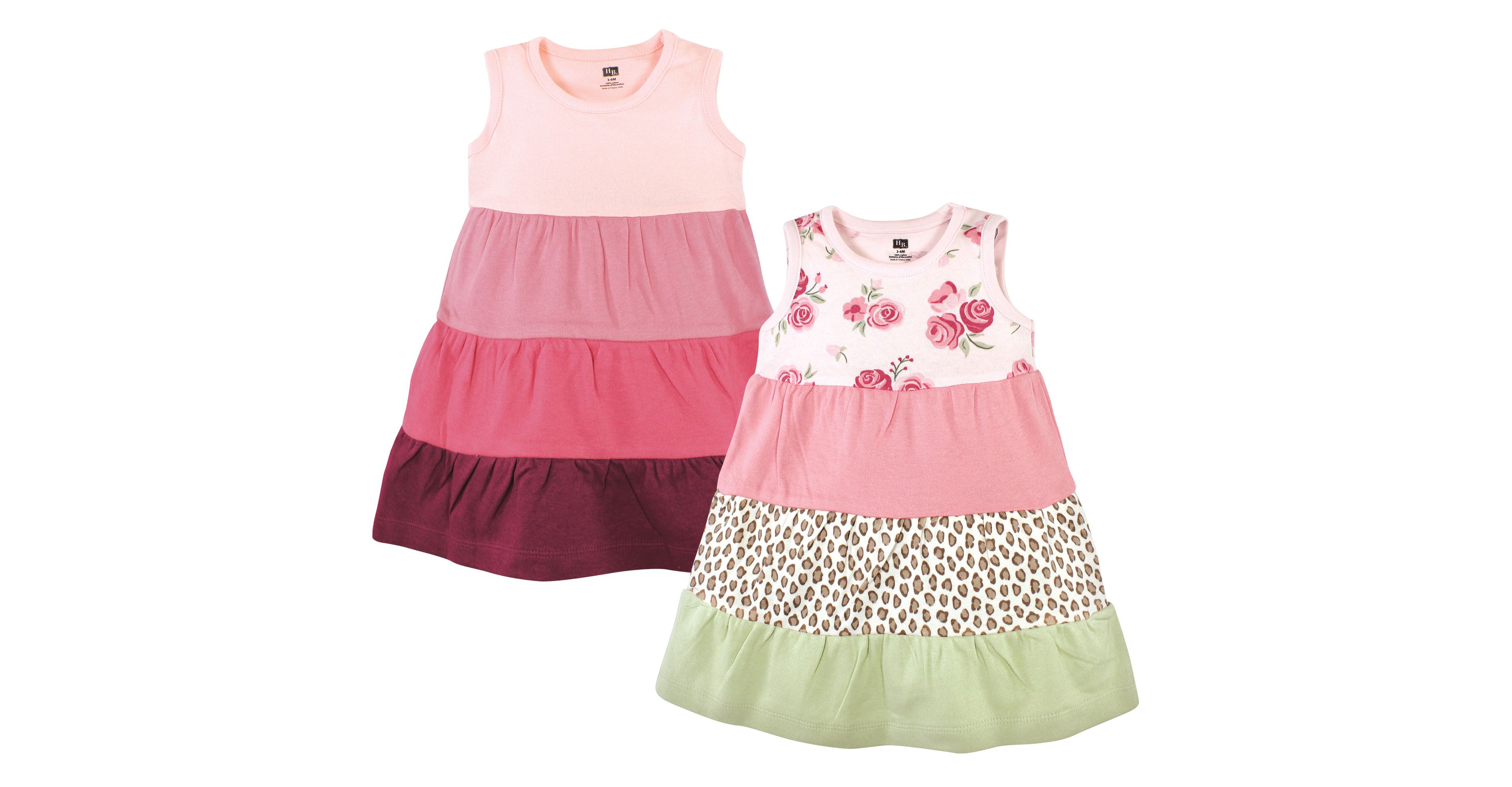 Hudson Baby Toddler Girls Cotton Dresses, Be Mine Valentine 2pck