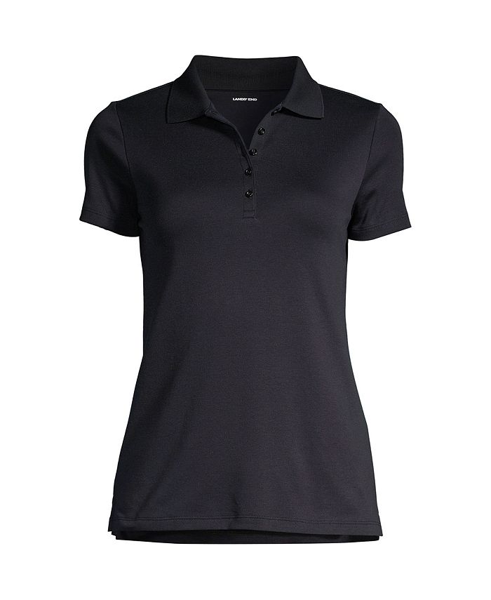 Lands' End Plus Size Supima Cotton Short Sleeve Polo Shirt Macy's