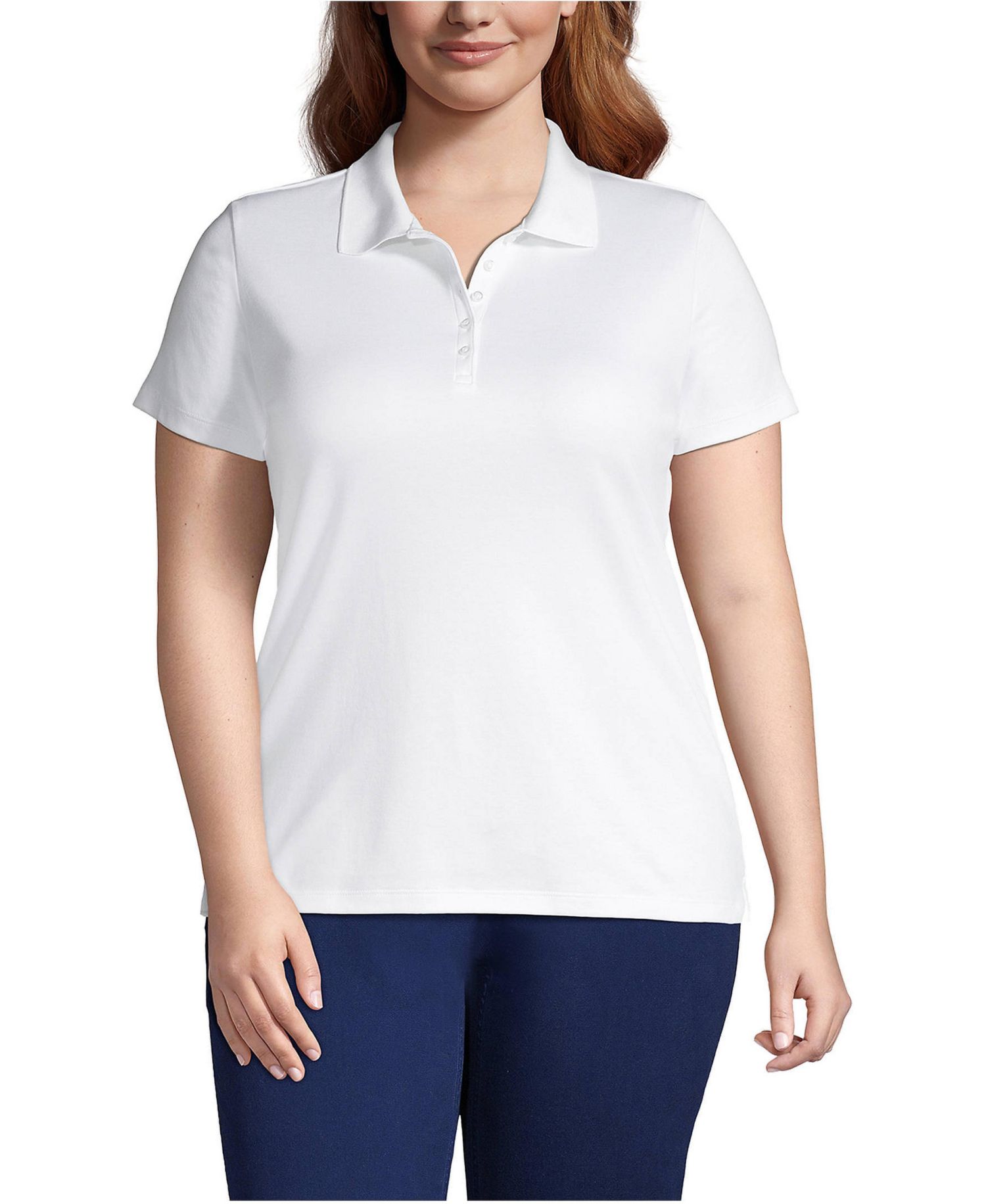 Plus Size Supima Cotton Polo Shirt