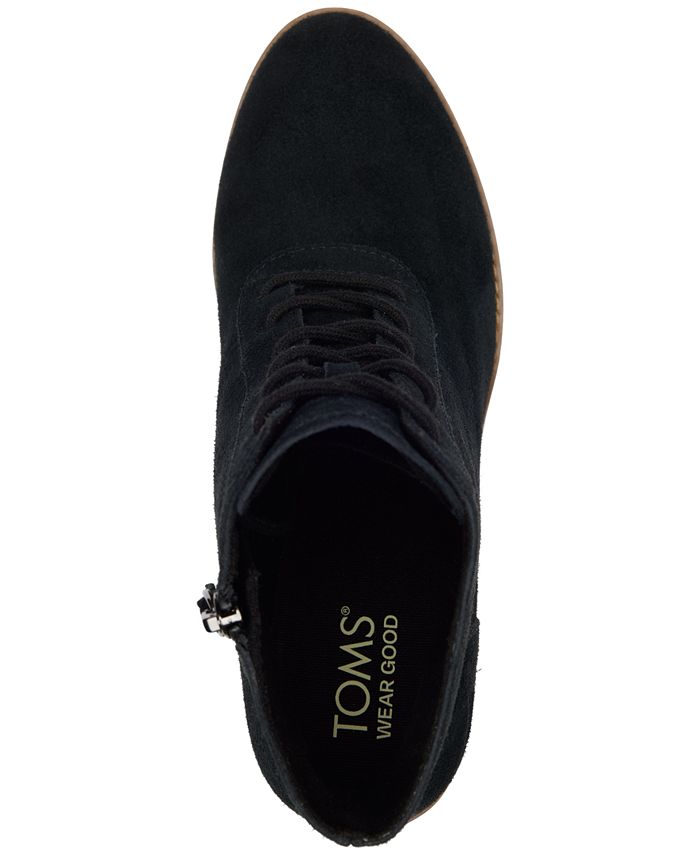 toms lace up booties