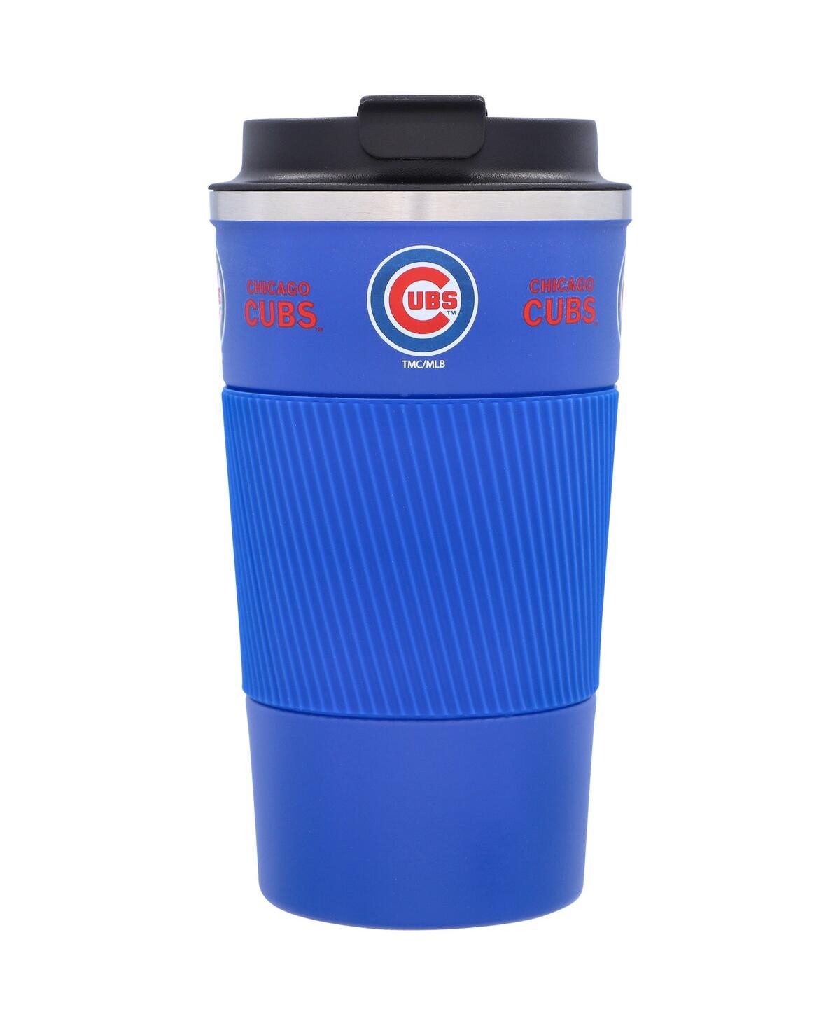 Memory Company Chicago Cubs 18 oz Coffee Tumbler With Silicone Grip In Royal