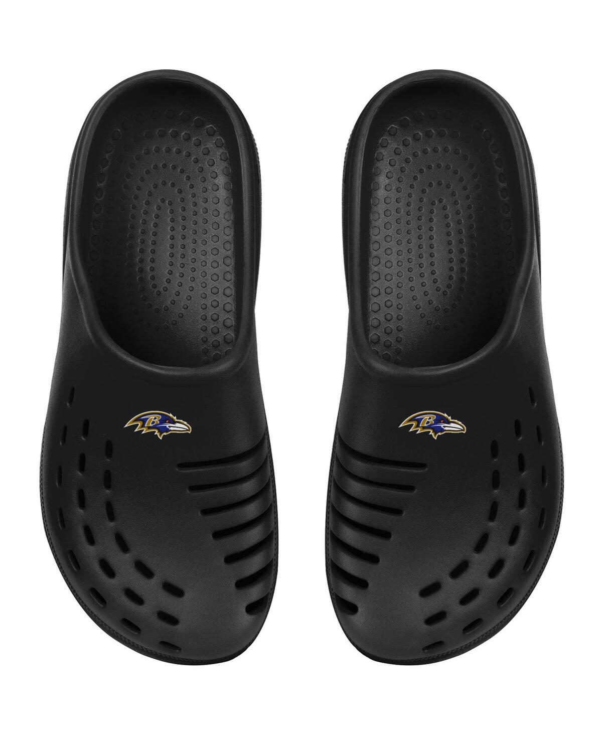 Shop Foco Youth Boys And Girls  Black Baltimore Ravens Sunny Day Clogs