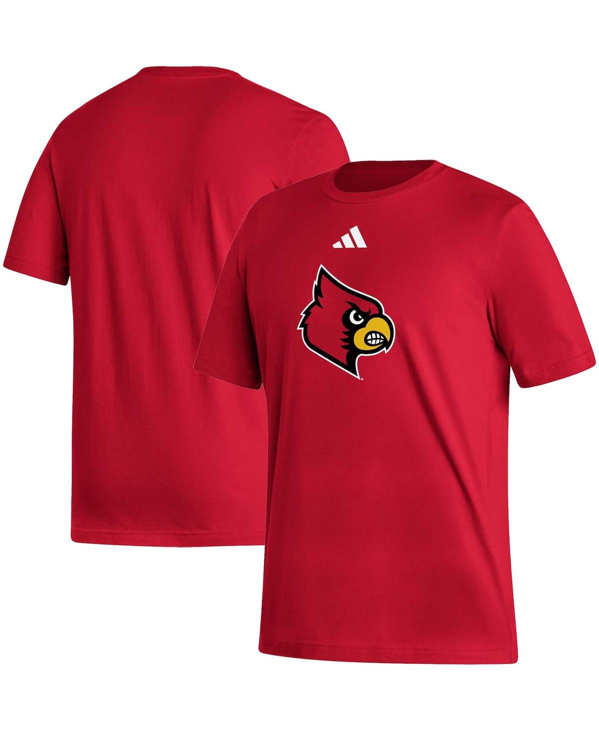 Adidas Originals Men's Adidas Red Louisville Cardinals Aeroready Pregame T-shirt