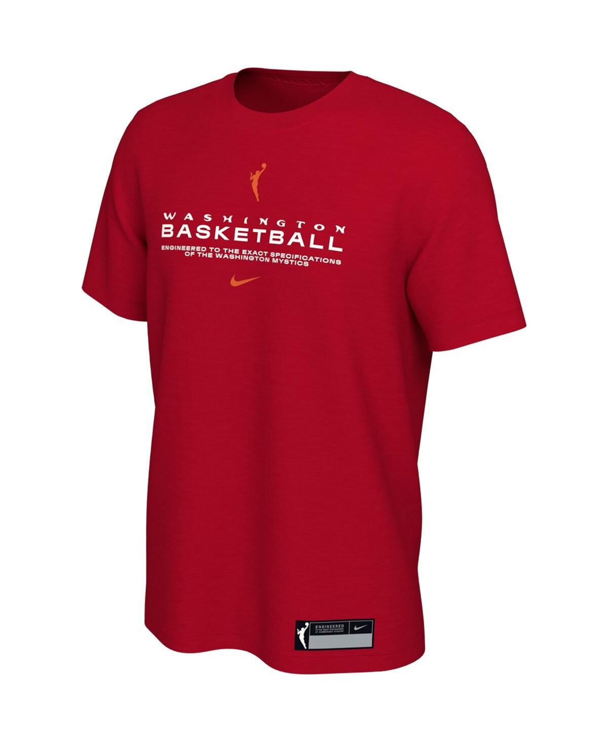 Shop Nike Men's  Red Washington Mystics On Court Legend Essential Practice T-shirt