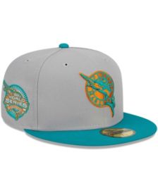 Men's Mitchell & Ness Black/ Florida Marlins Bases Loaded Fitted Hat