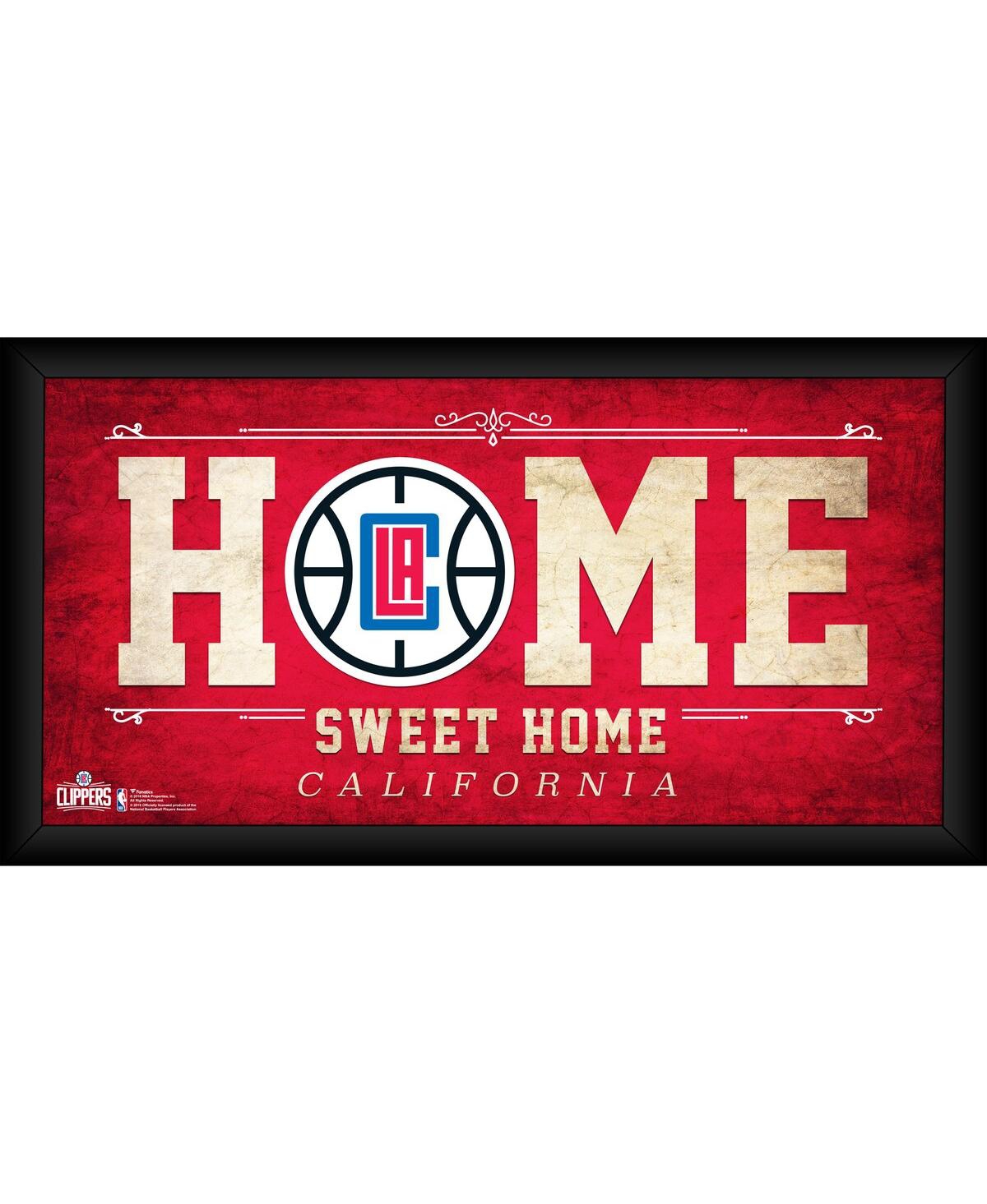 Fanatics Authentic La Clippers Framed 10" X 20" Home Sweet Home Collage In Multi