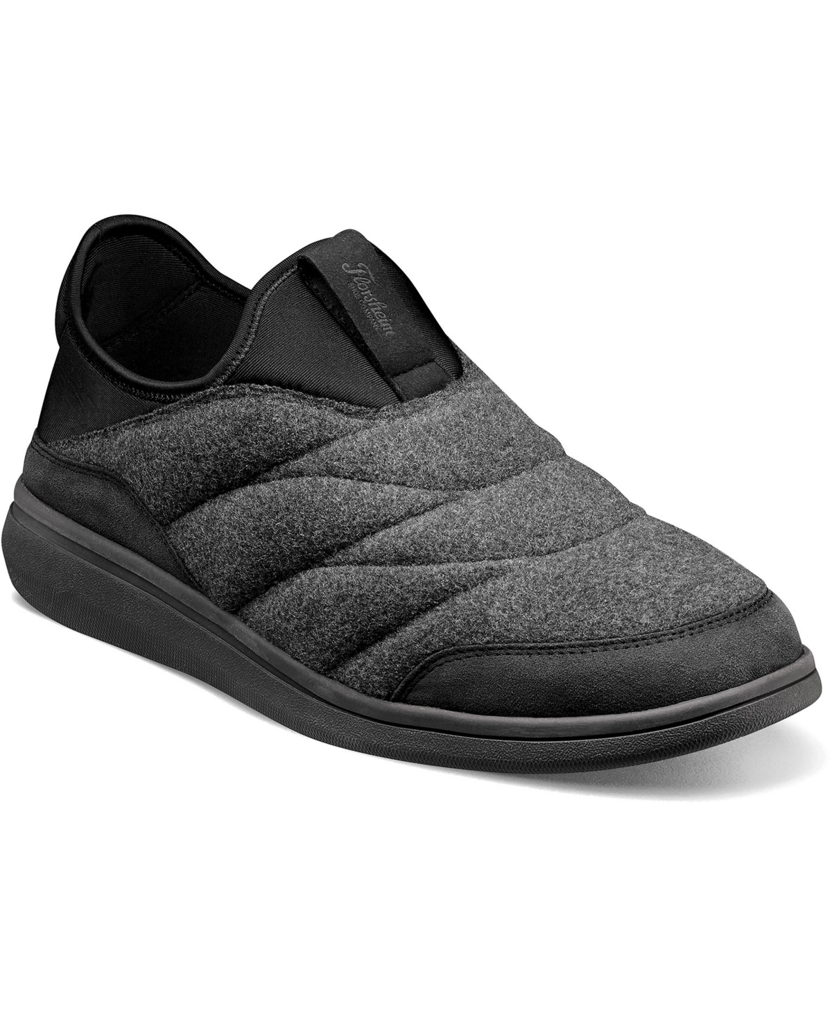Men's Java Wool Moc Slip-On Shoes - Charcoal