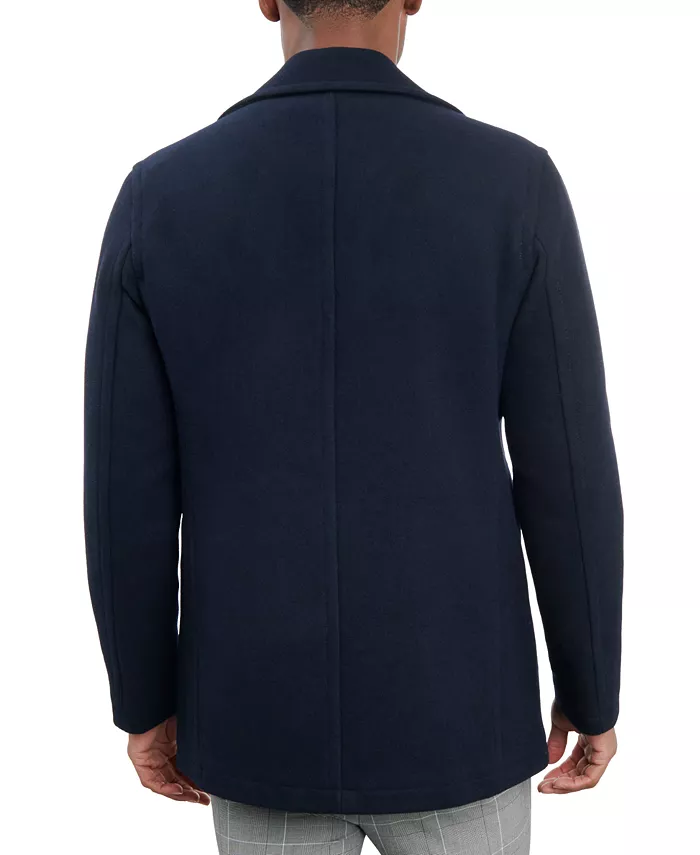 Men Double-Breasted Wool Blend Peacoat - thumbnail 5