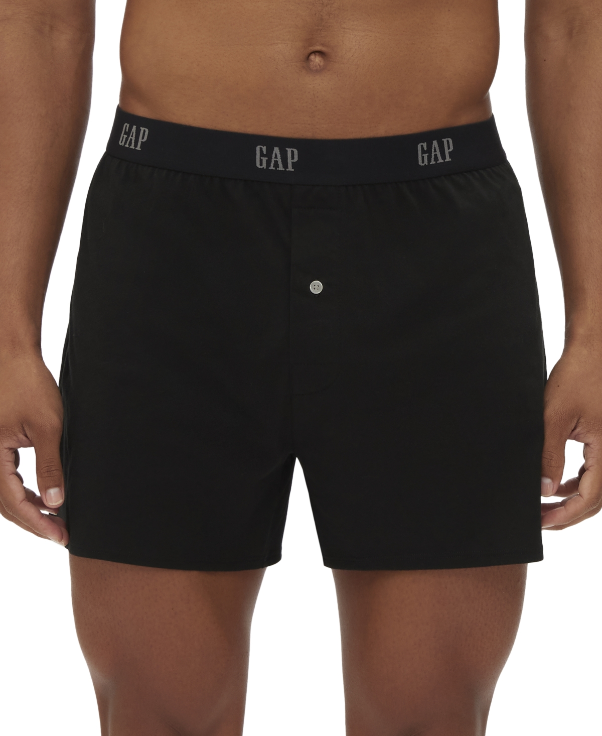Gap Men's 3-pk. Cotton Woven Slim-fit Boxers In True Black