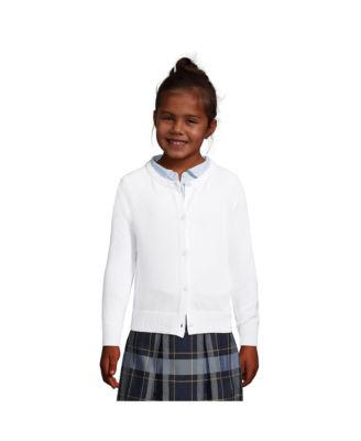 Girls School Uniform Cotton Modal Cardigan Sweater