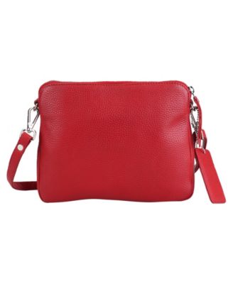 Pebbled Collection Valerie Leather Mini Crossbody Bag