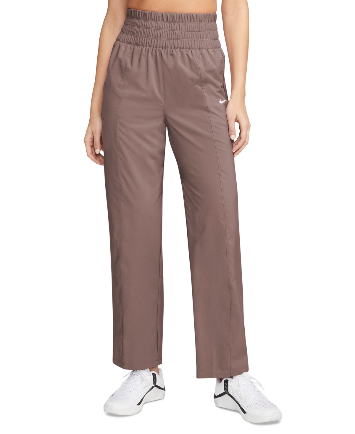 Shop Nike Women's Dri-fit One Ultra High-waisted Pants In Smokey Mauve