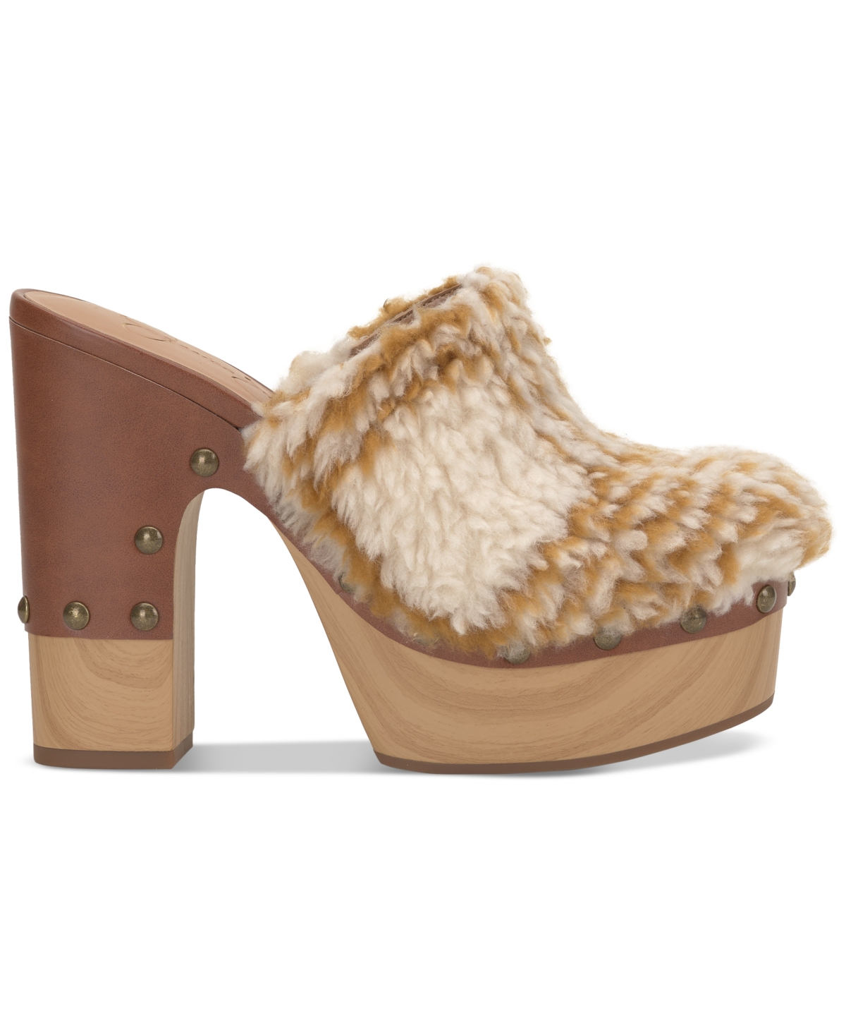 Shop Jessica Simpson Dasally Platform Clogs In Bright White Leather