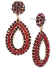 Red outlet earrings macys