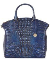 BRAHMIN Melbourne Collection Fiora Blue Haze Bucket Bag