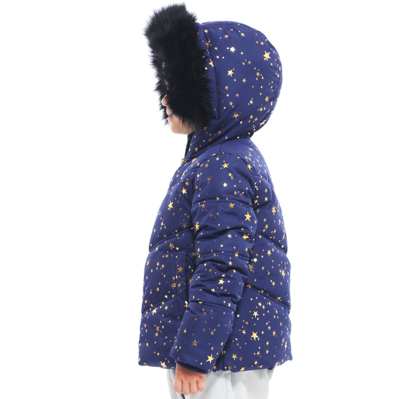 Куртка Rokka&Rolla Heavyweight Puffer Jacket Bubble Coat для девочек, цвет: Золотой — фото 10