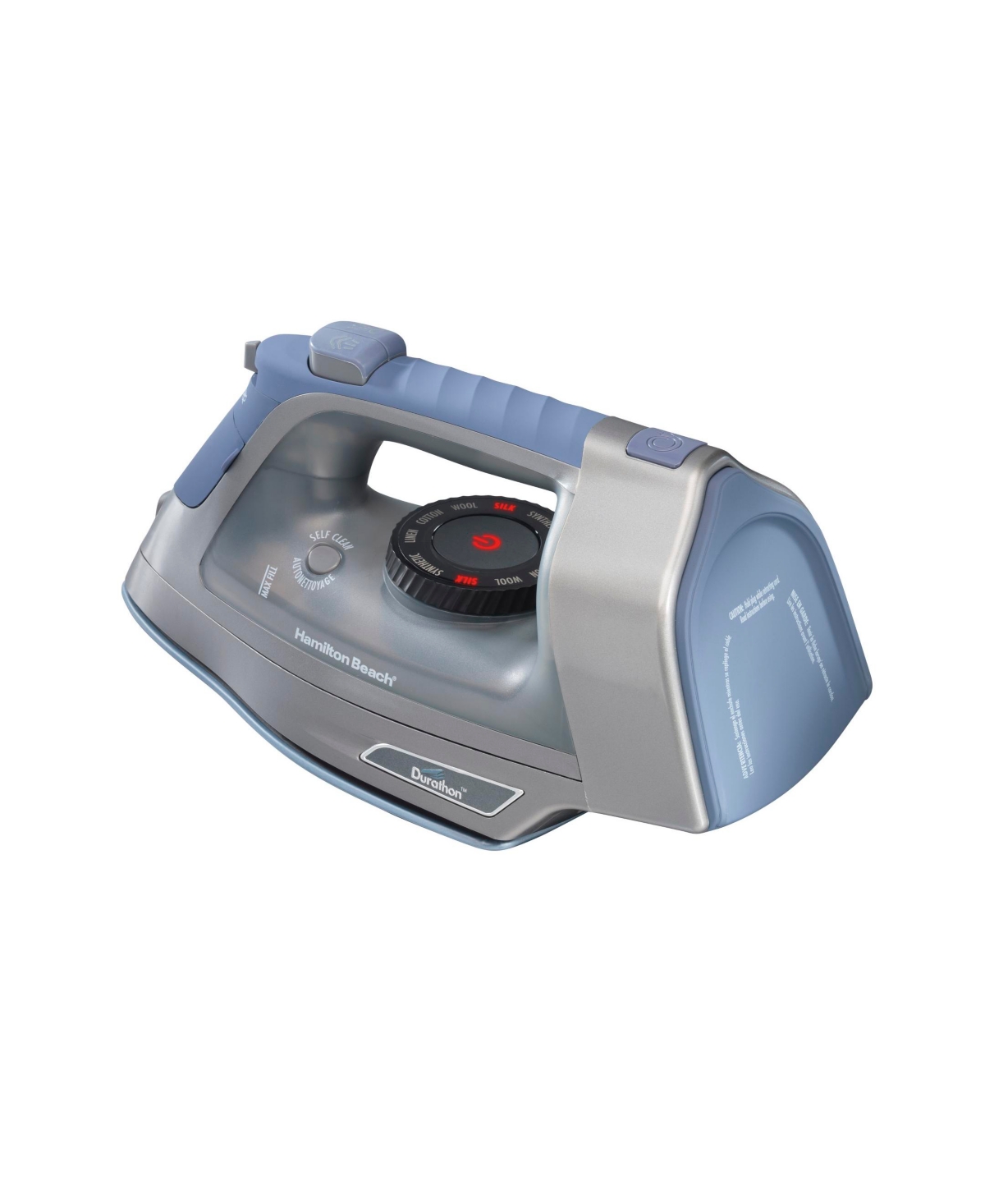 Hamilton Beach Durathon Electronic Retractable Cord Iron In Silver