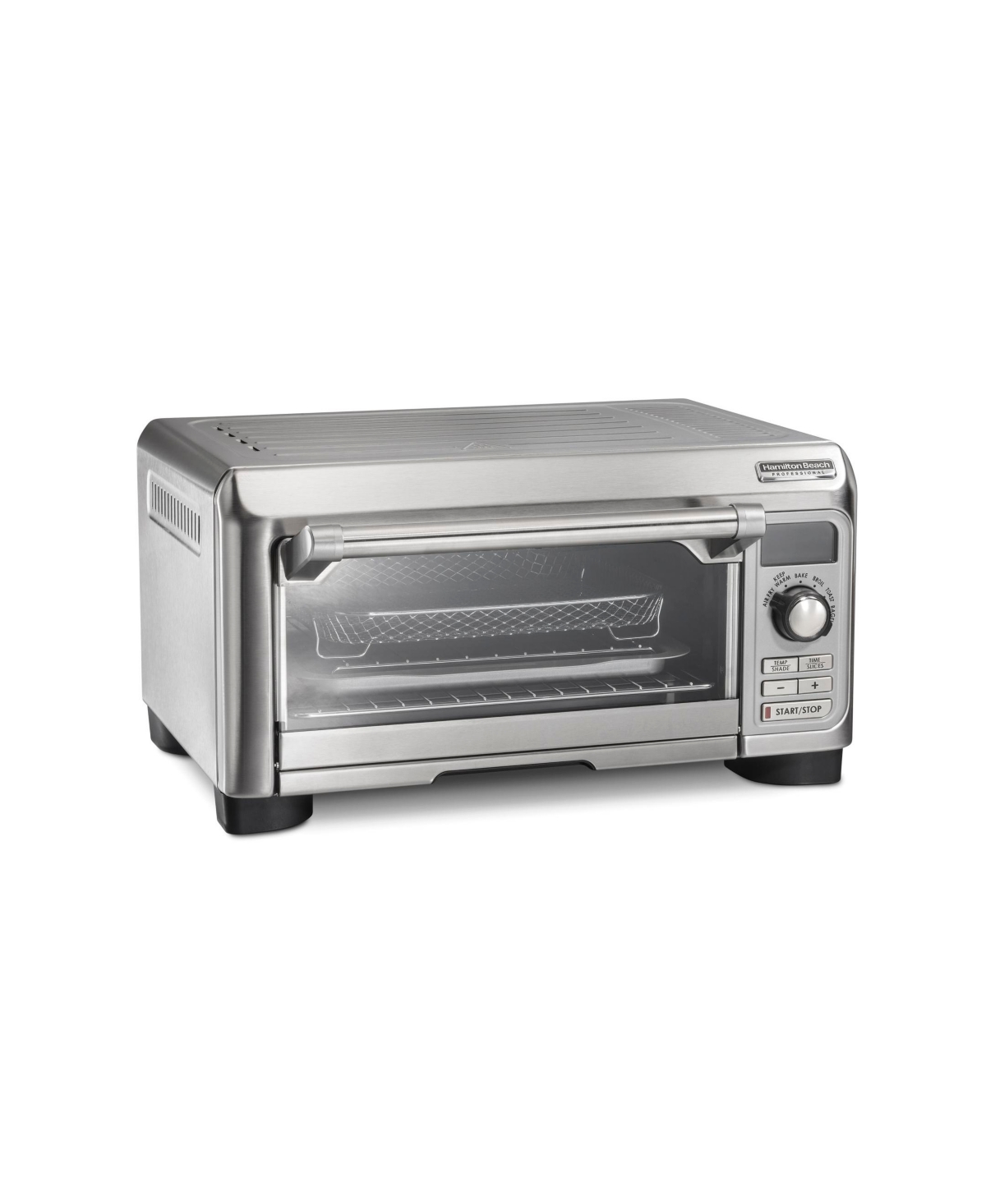 Hamilton Beach Professional Sure-crisp Air Fry Digital Toaster Oven In Stainless Steel