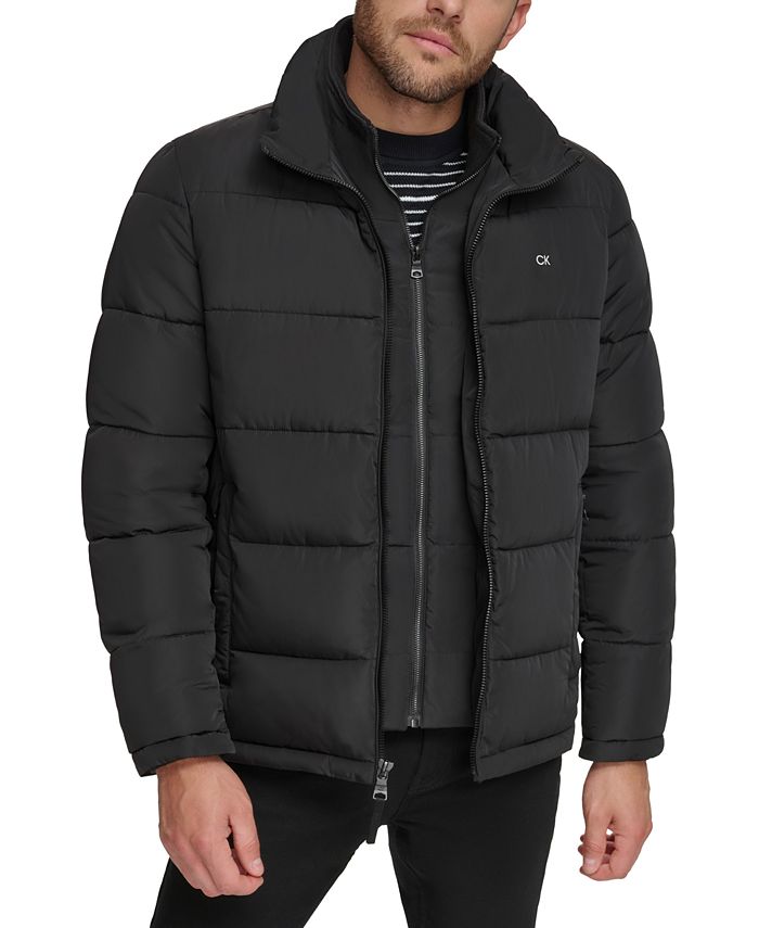 Calvin Klein Men's Apparel Outerwear Navy Classic Puffer Jacket Size Medium