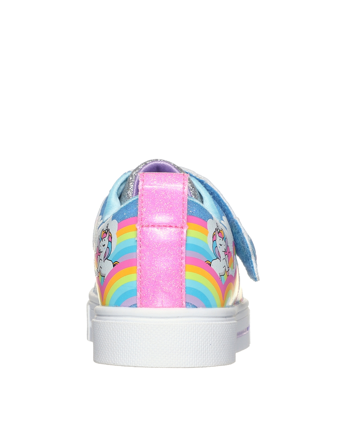 Skechers Little Girls Twinkle Toes - Twinkle Sparks - Unicorn Adjustable Strap Light-Up Casual Sneakers from Finish Line - Multi