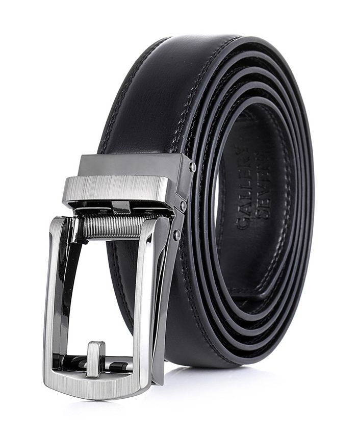 Marshal Men's Genuine Leather Ratchet Dress Belt With Automatic