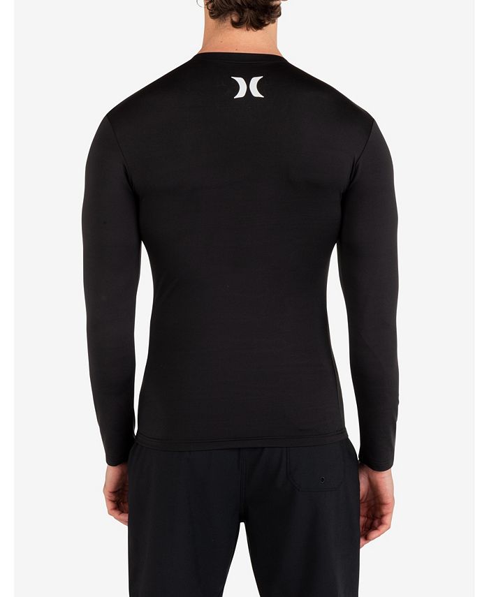 Maillot Rashguard Hurley OAO Homme - Séchage Rapide UPF 50+ - Protection Solaire Surf