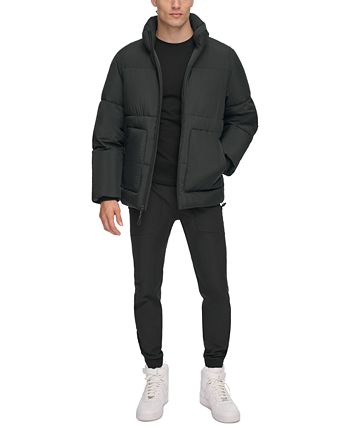 Dkny stand collar puffer jacket cheap