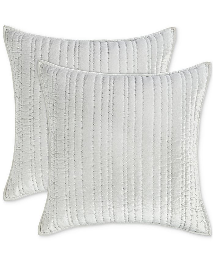 Hotel Collection CLOSEOUT! Variegated Stripe Velvet Quilted 2Pc. Sham