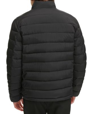 Men's Quilted Full-Zip Stand Collar Puffer Jacket 