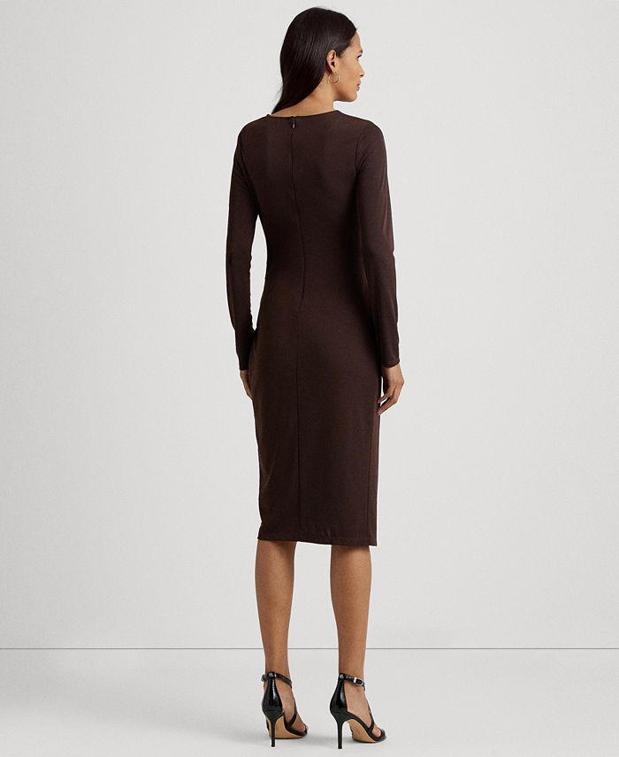 Lauren Ralph Lauren Women's Stretch Jersey Long-Sleeve Dress - Macy's